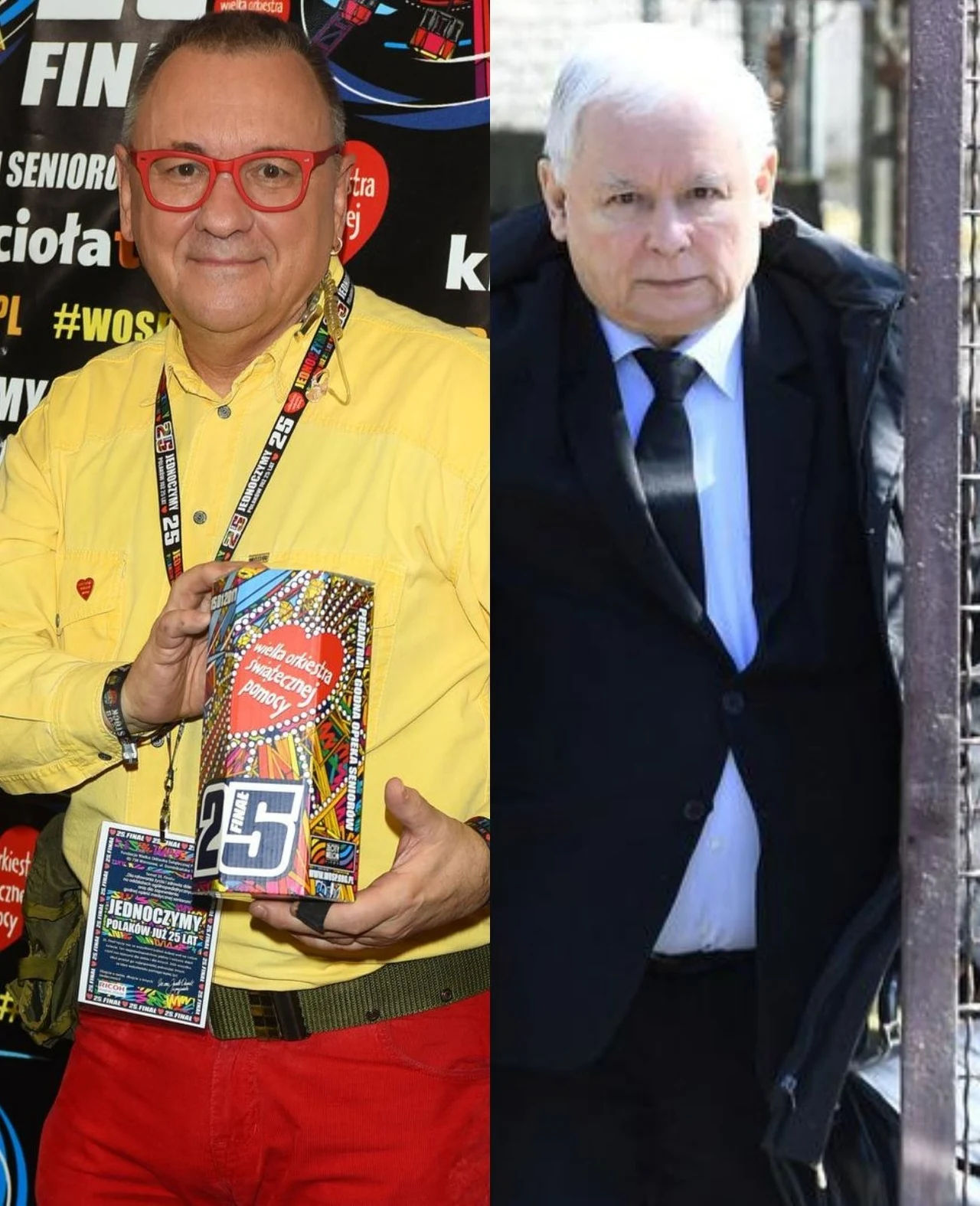 Jurek Owsiak i Jarosław Kaczyński