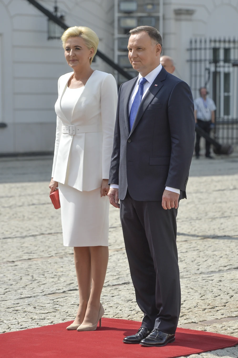 Andrzej Duda z żoną Agatą podczas zaprzysiężenia Andrzej Duda z żoną Agatą podczas zaprzysiężenia