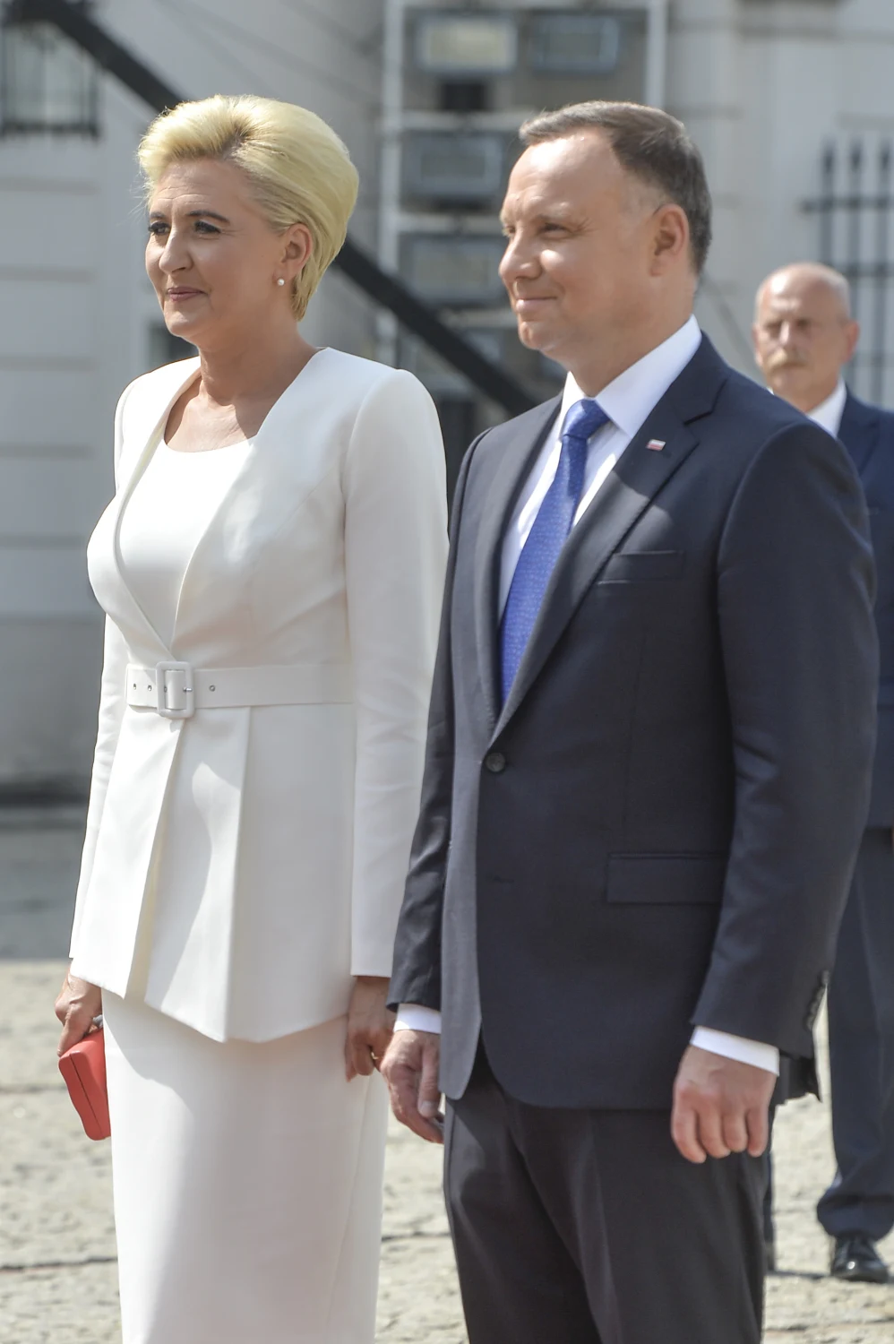 Andrzej Duda z żoną Agatą podczas zaprzysiężenia Andrzej Duda z żoną Agatą podczas zaprzysiężenia