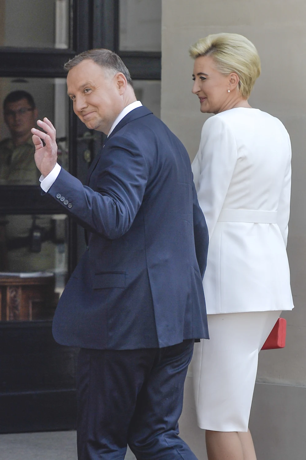 Andrzej Duda z żoną Agatą podczas zaprzysiężenia Andrzej Duda z żoną Agatą podczas zaprzysiężenia