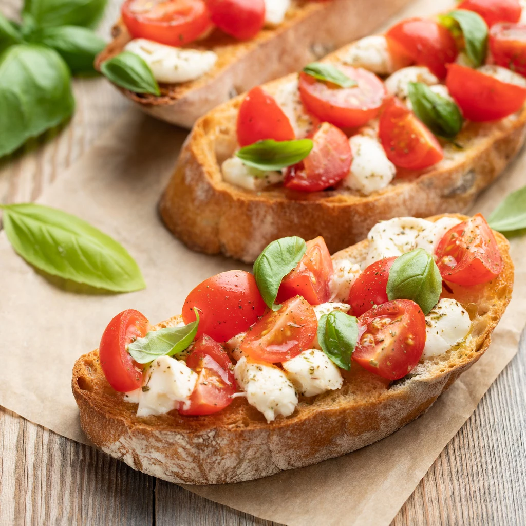 Klasyczna bruschetta- idealna jako przekąska