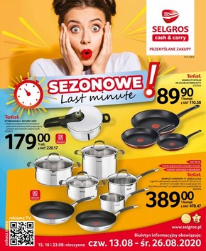 Sezonowe Last Minute w Selgros!