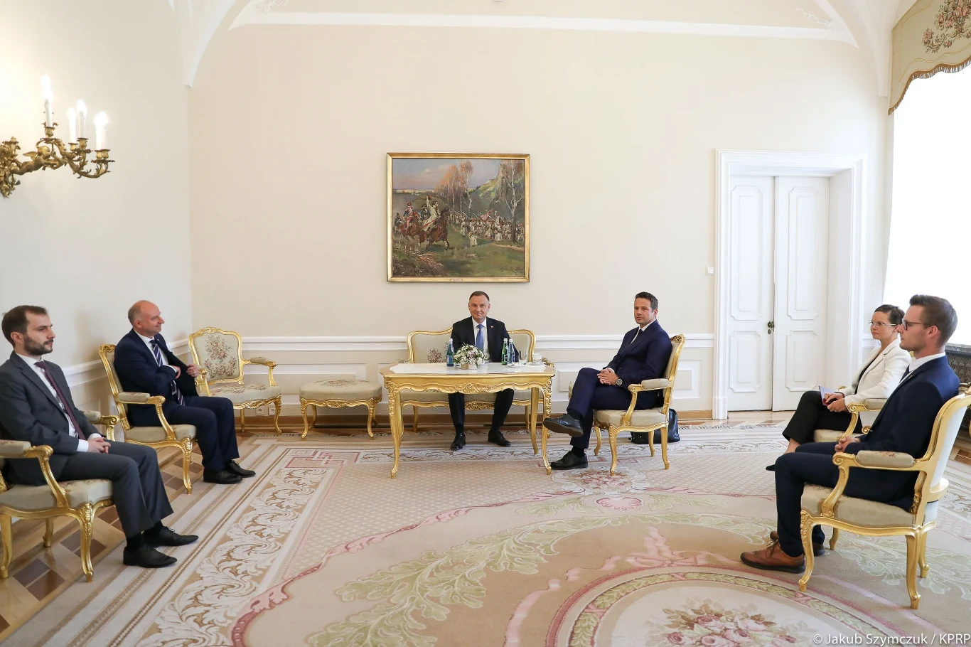 Rafał Trzaskowski na spotkaniu u prezydenta