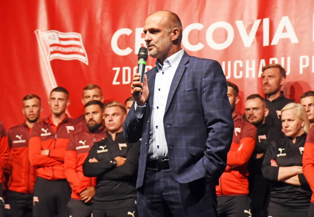 Michał Probierz, trener Cracovii Michał Probierz, trener Cracovii