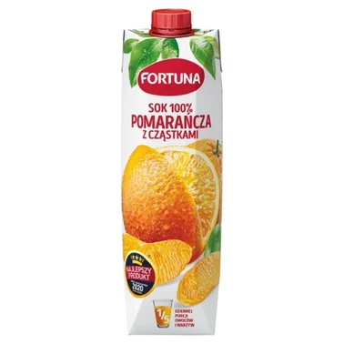 Fortuna Sok 100 % pomarańcza z cząstkami 1 l - 2