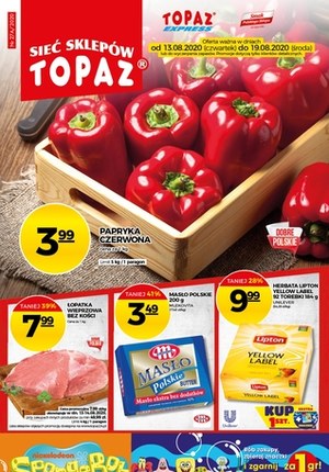 Gazetka promocyjna Topaz - Każdy dzień z uśmiechem w Topaz!