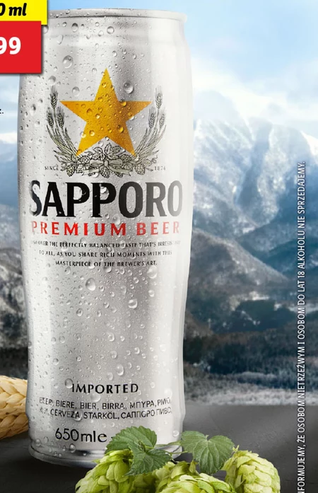 Piwo Sapporo