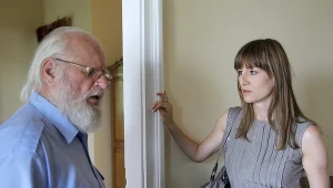 Aleksander Skowroński i Maja Ostaszewska na planie "Uwikłanych"