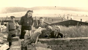 Zdjęcie zrobione w obozie Gross-Rosen 