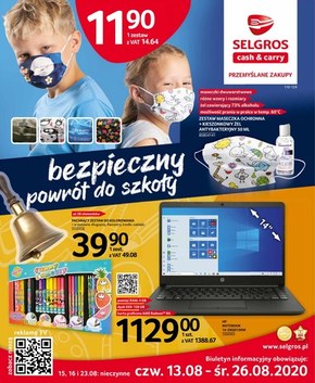 Bezpieczny powrót do szkoły z Selgros!