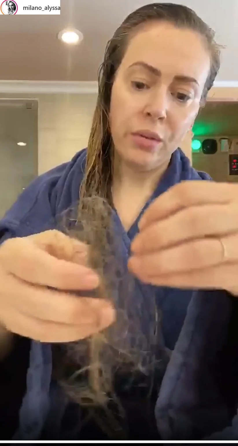 Alyssa Milano pokazała skutki walki z COVID-19 na swoim IGTV Alyssa Milano pokazała skutki walki z COVID-19 na swoim IGTV