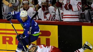 Filip Komorski podczas meczu ze Słowenią