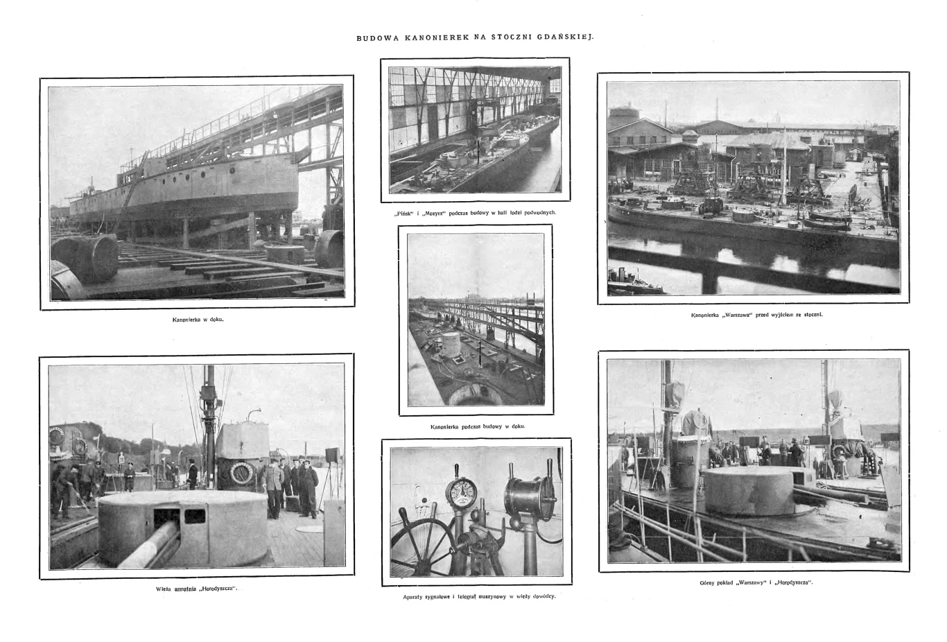 Ówczesna prasa szeroko rozpisywała się o budowie okrętów