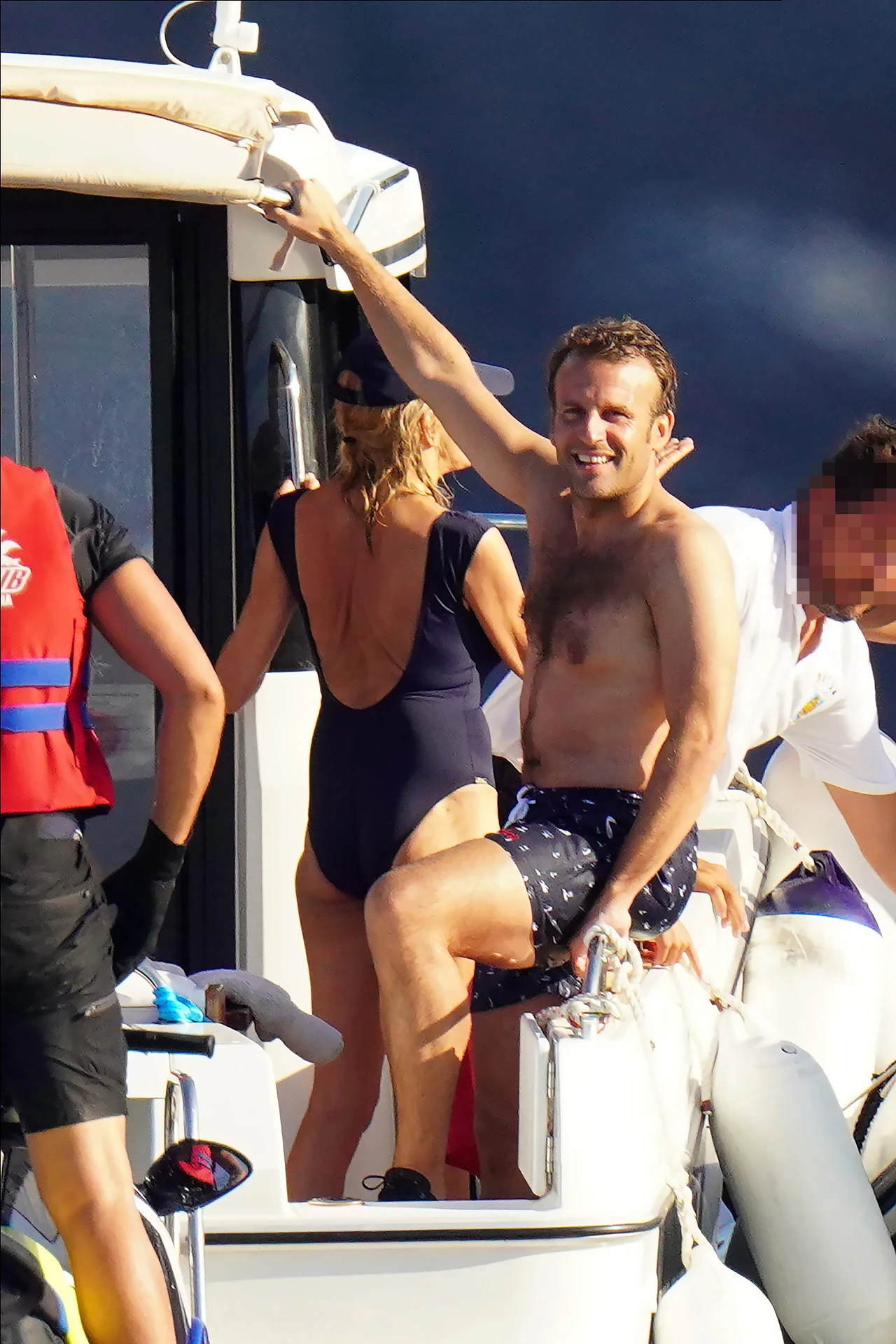 Brigitte i Emmanuel Macron na wakacjach