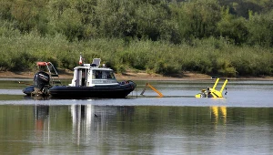 Do Wisły na wysokości miejscowości Sady (pow. nowodworski) wpadł lekki śmigłowiec