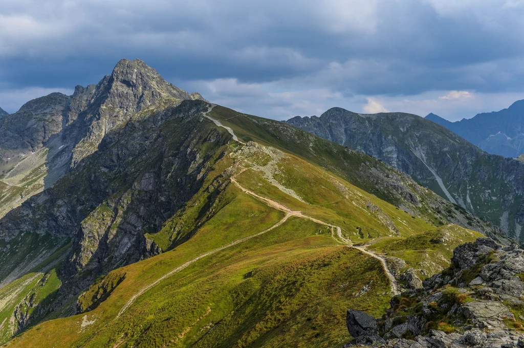 Widok na Świnicę z Kasprowego Wierchu