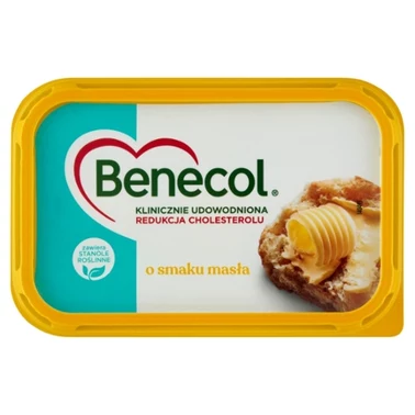 Benecol Tłuszcz do smarowania z dodatkiem stanoli roślinnych o smaku masła 400 g - 0