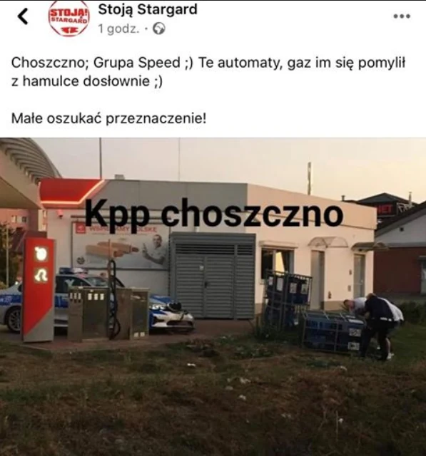 Na stacji "doszło do uszkodzenia pojazdu służbowego BMW" Na stacji "doszło do uszkodzenia pojazdu służbowego BMW"
