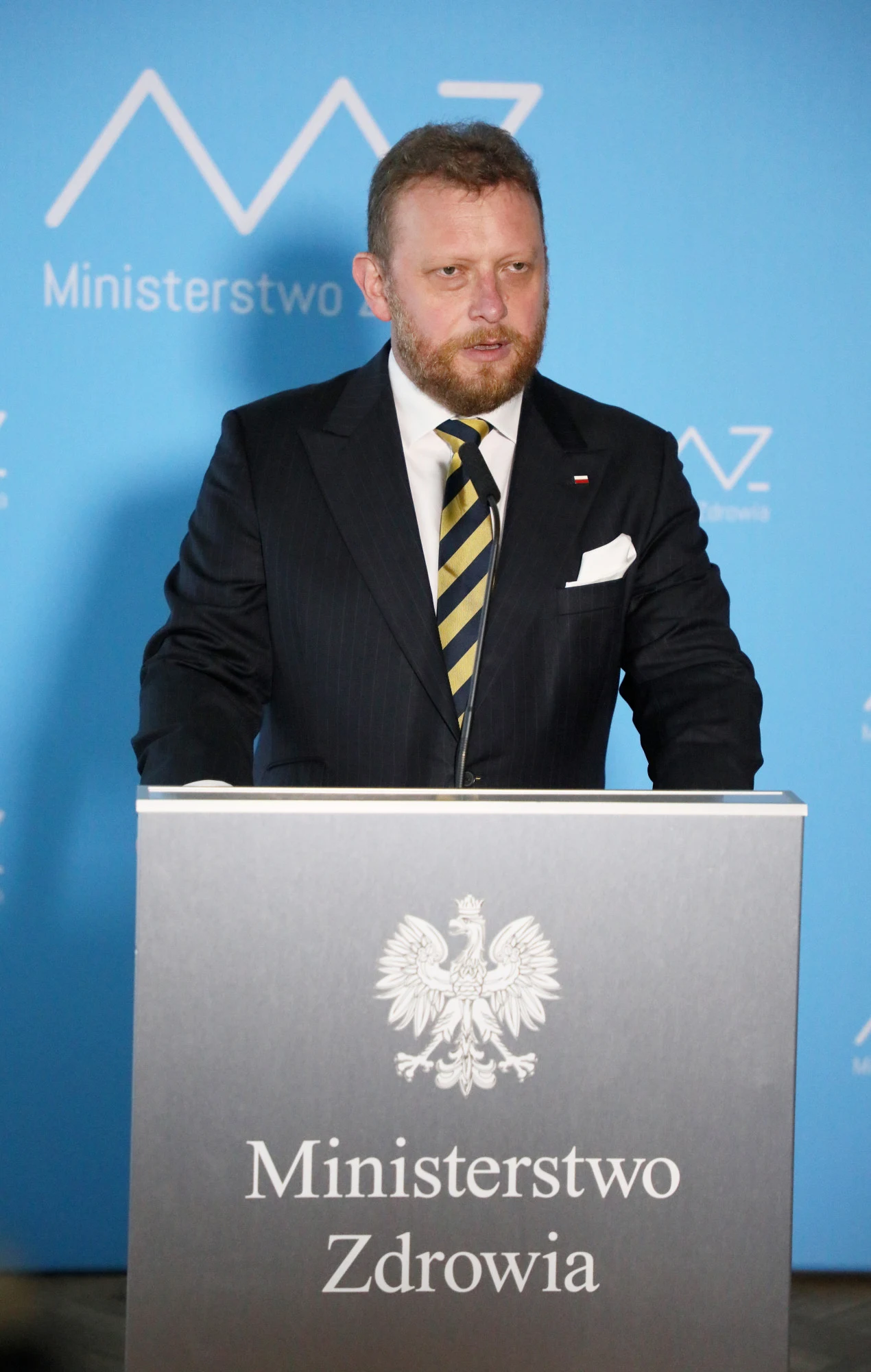 Łukasz Szumowski na konferencji prasowej 18 sierpnia Łukasz Szumowski na konferencji prasowej 18 sierpnia