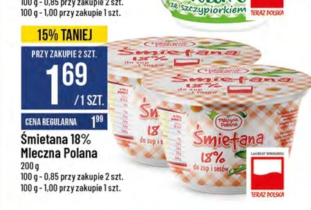 Śmietana Mleczna Polana