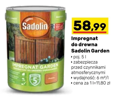 Impregnat do drewna Sadolin