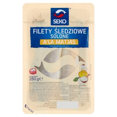 SEKO Filety śledziowe solone a'la matjas 250 g - 1