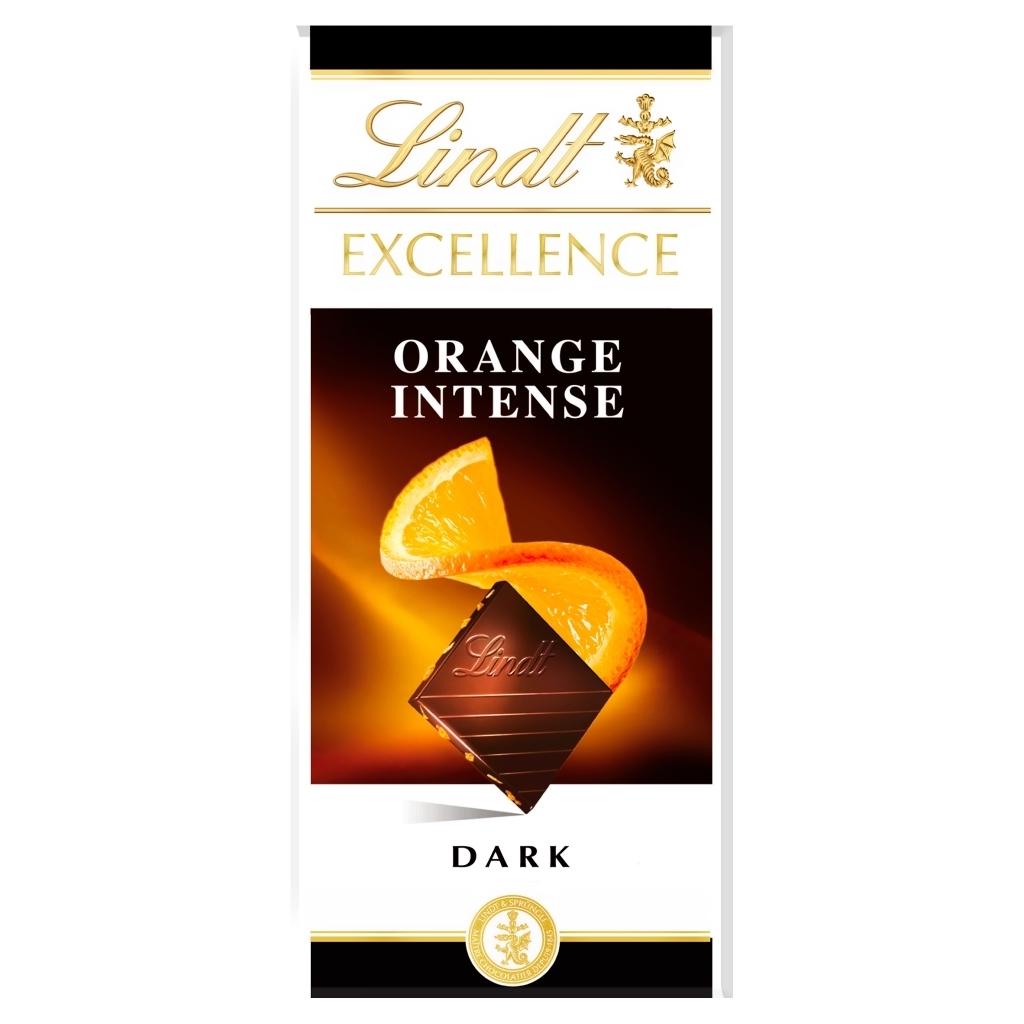 Lindt Excellence Czekolada Ciemna Z Pomarańczą I Migdałem 100 G - 16% ...