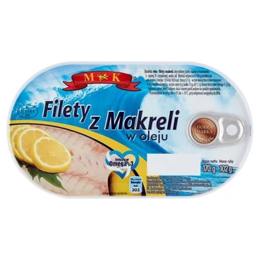 MK Filety z makreli w oleju 170 g - 1