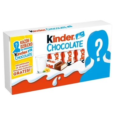 Kinder Chocolate Batonik z mlecznej czekolady z nadzieniem mlecznym 100 g (8 sztuk) - 9