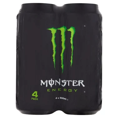 Monster Energy Gazowany napój energetyczny 4 x 500 ml - 0
