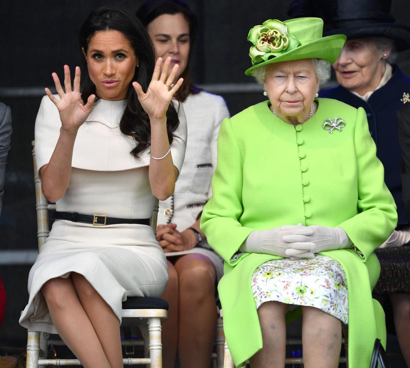 Meghan i królowa Elżbieta II Meghan i królowa Elżbieta II