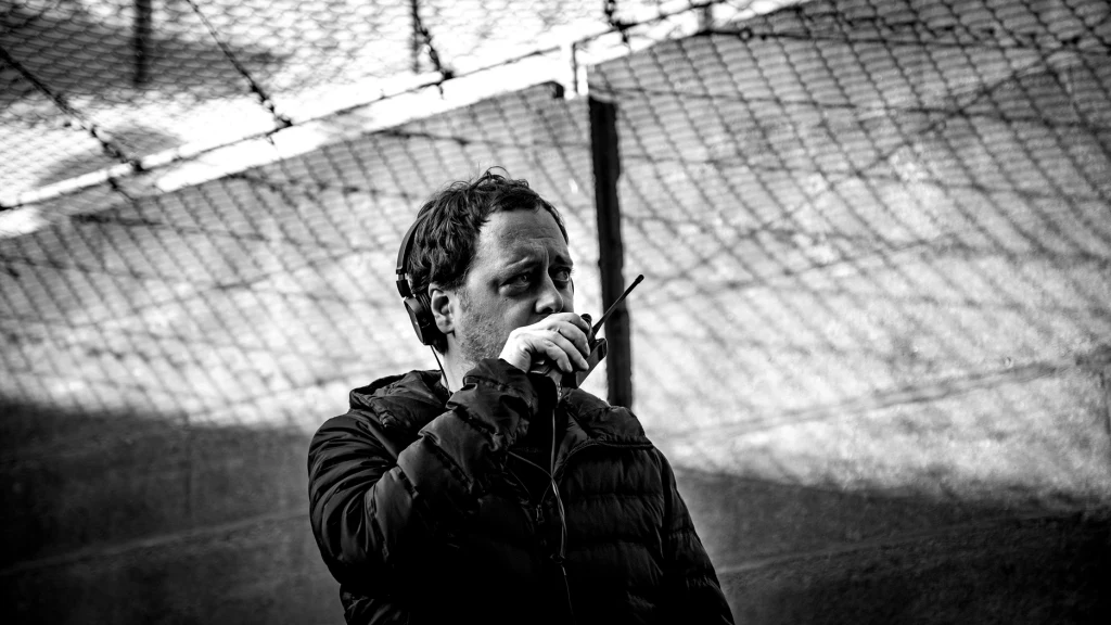 Jan Holoubek na planie filmu "25 lat niewinności. Sprawa Tomka Komendy"