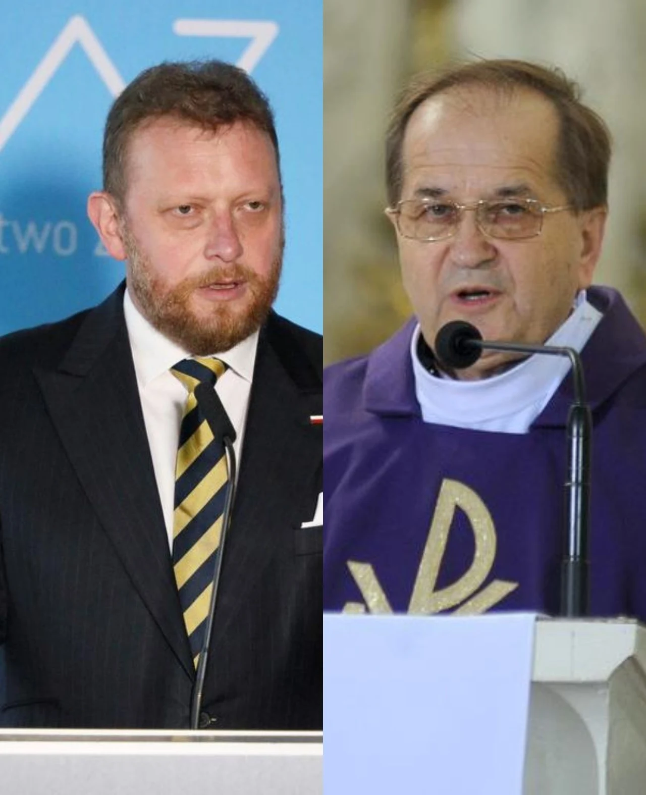 Łukasz Szumowski i Tadeusz Rydzyk Łukasz Szumowski i Tadeusz Rydzyk