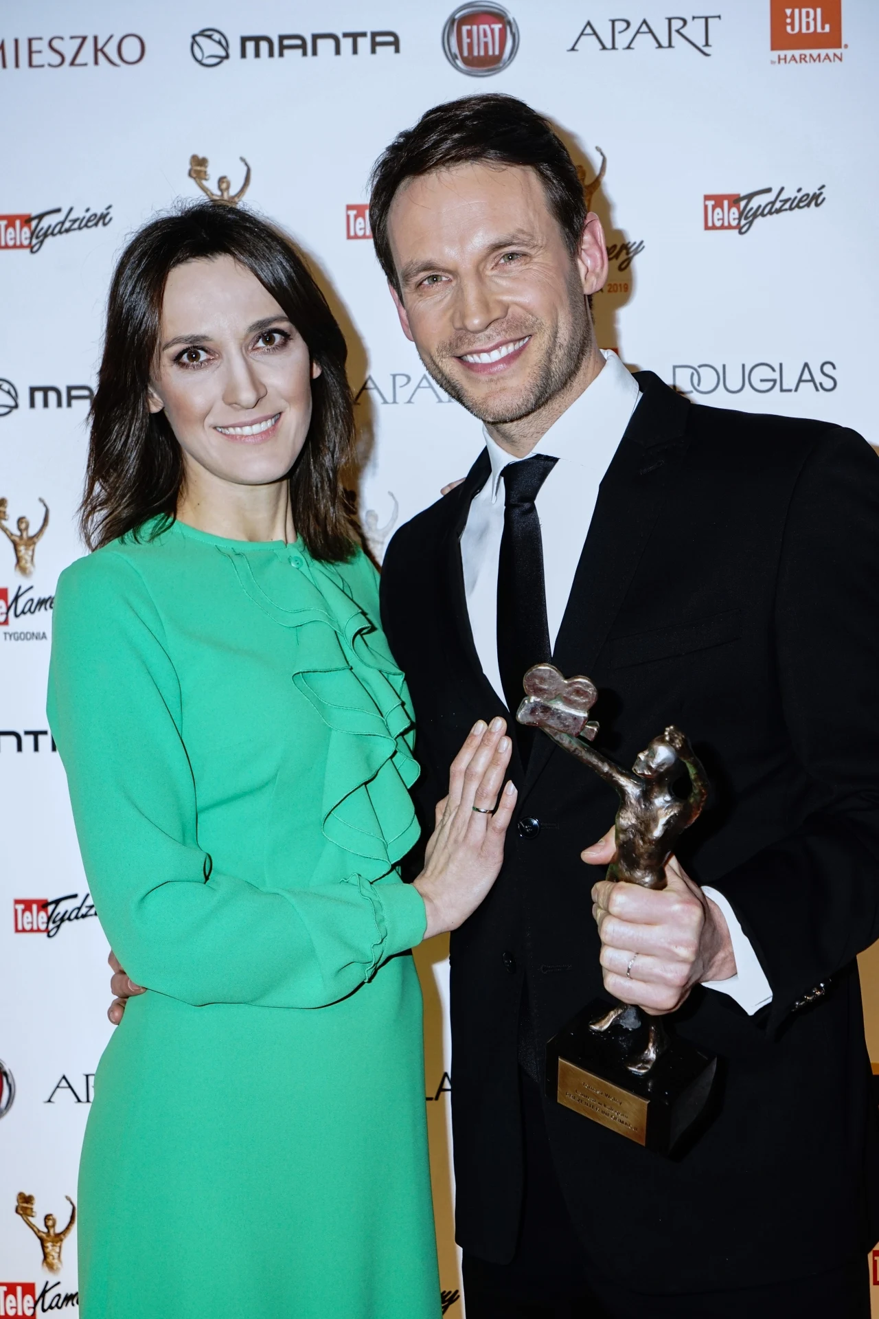 Tomasz Wolny z żoną Agatą Tomasz Wolny z żoną Agatą