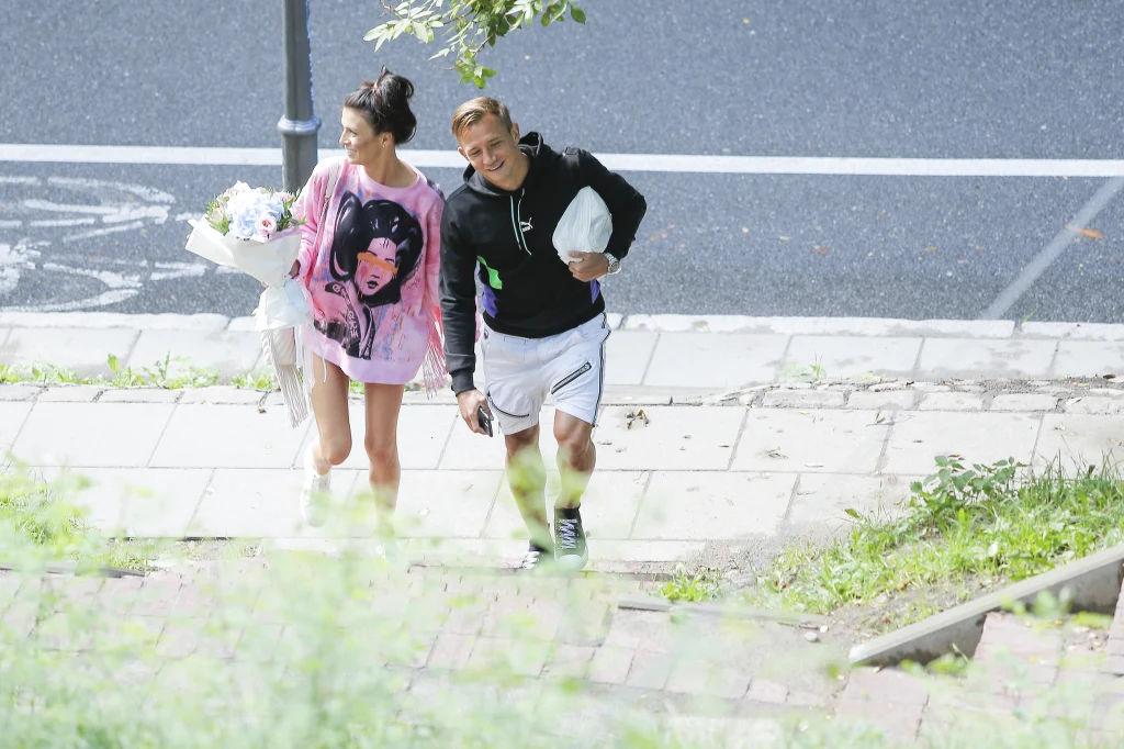 Jakub Rzeźniczak z ukochaną na randce