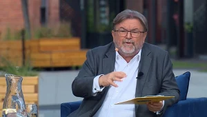 Edward Miszczak podczas jesiennej konferencji ramówkowej stacji TVN