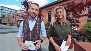 Przemysław Kossakowski i Martyna Wojciechowska podczas p[rezentacji jesiennej ramówki TVN