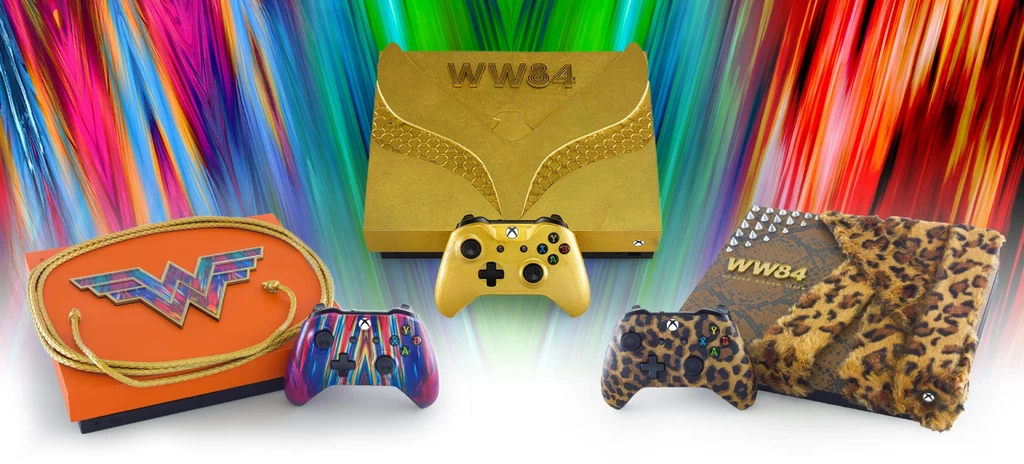 Xbox One w barwach WonderWoman