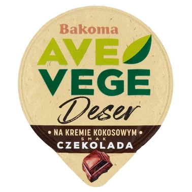 Bakoma Ave Vege Deser na kremie kokosowym smak czekolada 150 g - 3