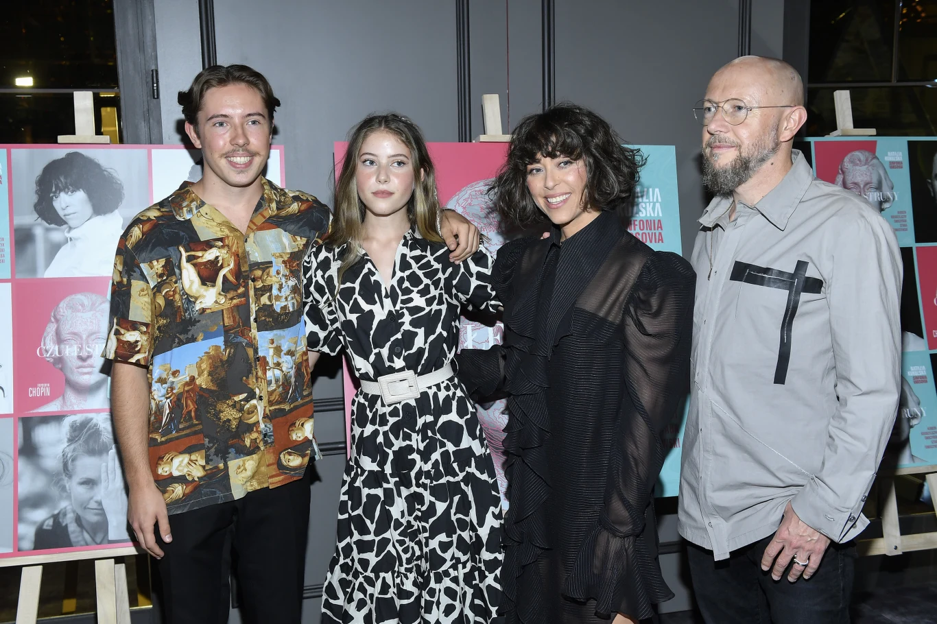 Natalia Kukulska z mężem oraz synem i córką Natalia Kukulska z mężem oraz synem i córką