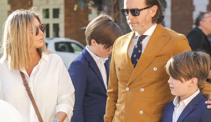 Małgorzata Rozenek-Majdan i Radosław Majdan wraz z synami Małgorzata Rozenek-Majdan i Radosław Majdan wraz z synami