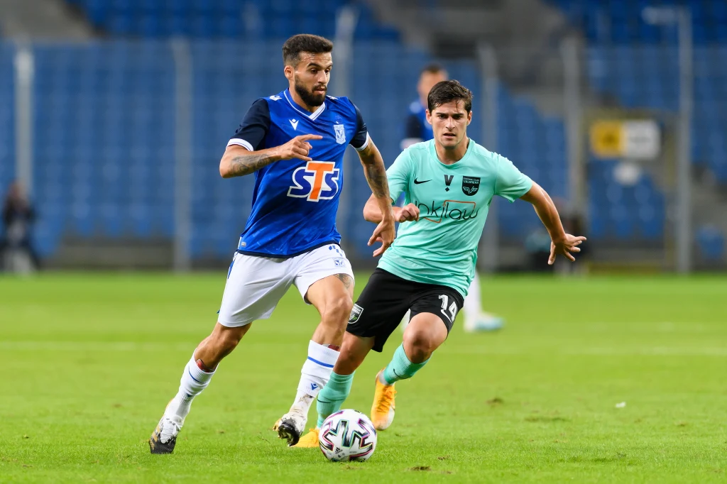 Dani Ramirez w meczu z FK Valmiera Dani Ramirez w meczu z FK Valmiera