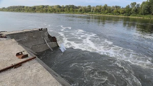 Pęknięta rura w oczyszczani ścieków Czajka