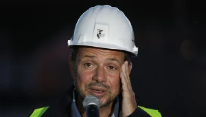 Konferencja prasowa Rafal Trzaskowskiego po awarii w oczyszczalni sciekow Czajka