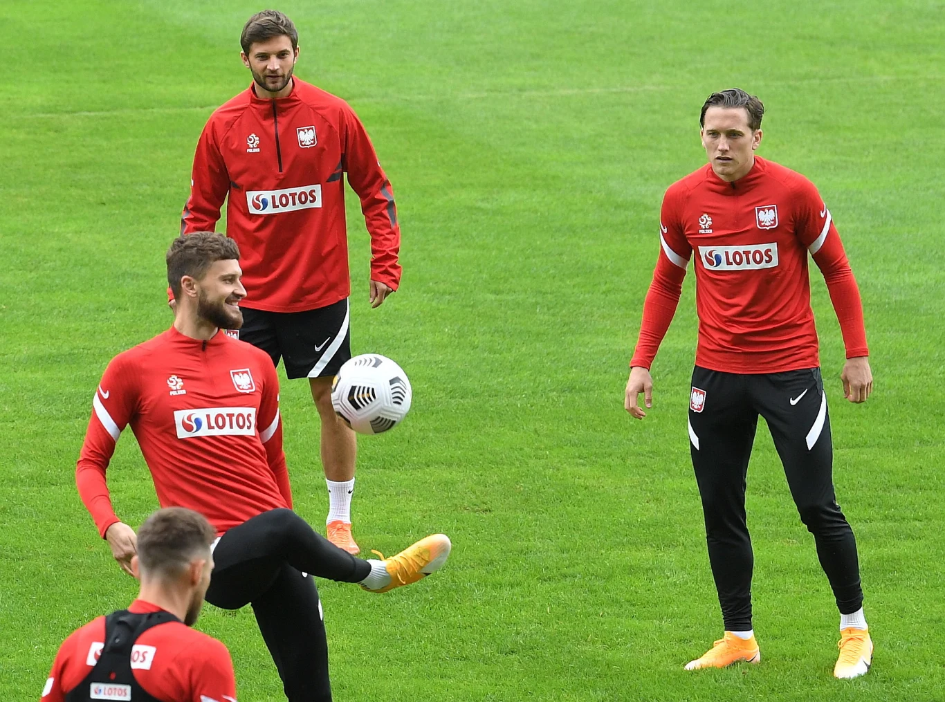 Trening reprezentacji Polski przed meczem z Holandią Trening reprezentacji Polski przed meczem z Holandią