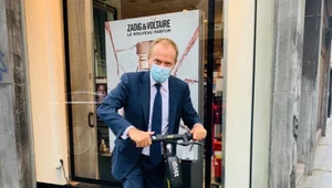 Donald Tusk na hulajnodze