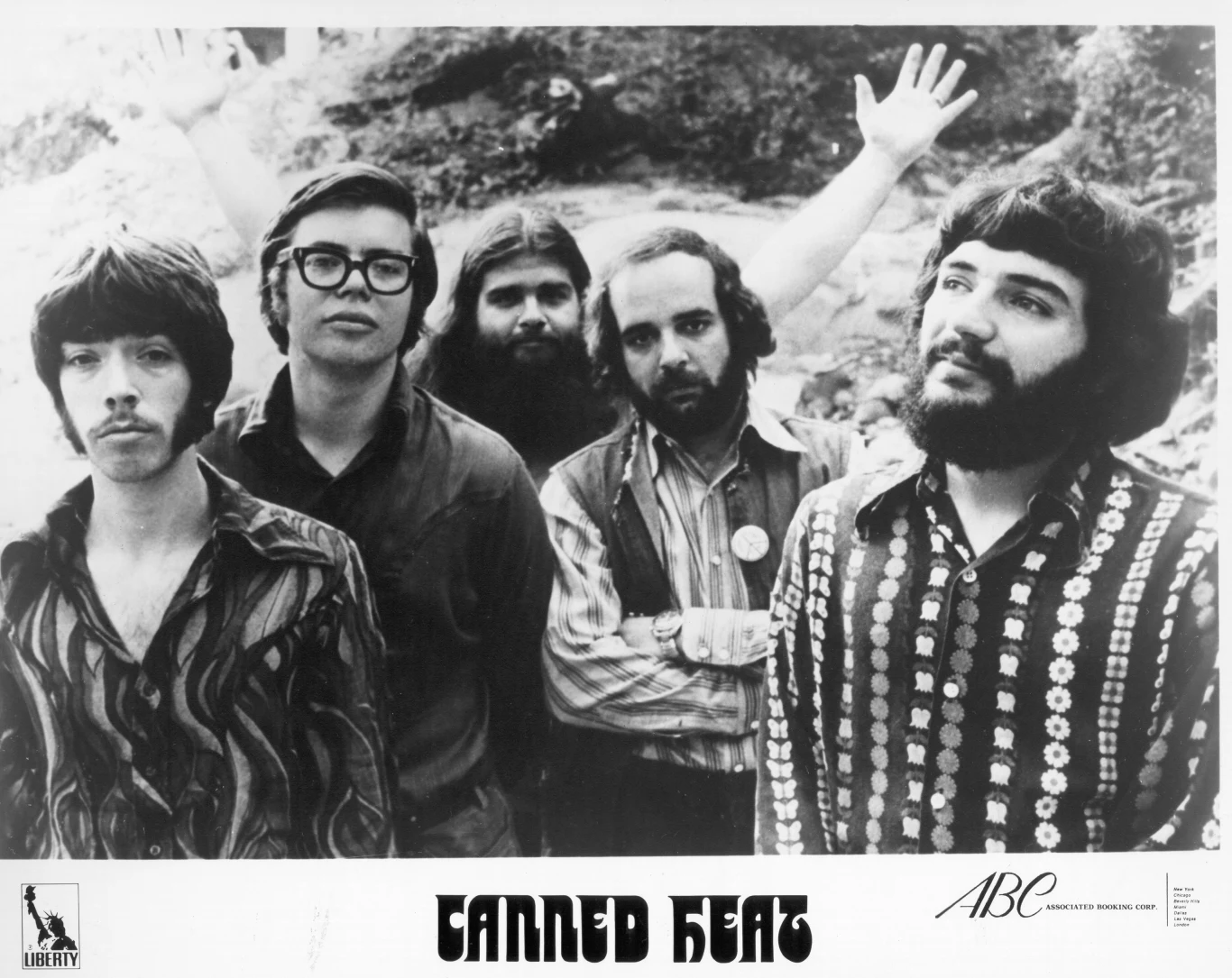 Alan Wilson (drugi z lewej) wraz ze składem Canned Heat