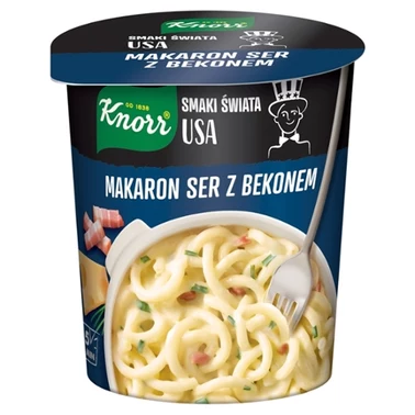 Knorr Cheese & Bacon Makaron 71 g - 1