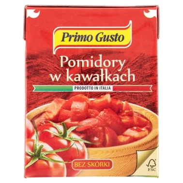 Primo Gusto Pomidory w kawałkach bez skórki 390 g - 2