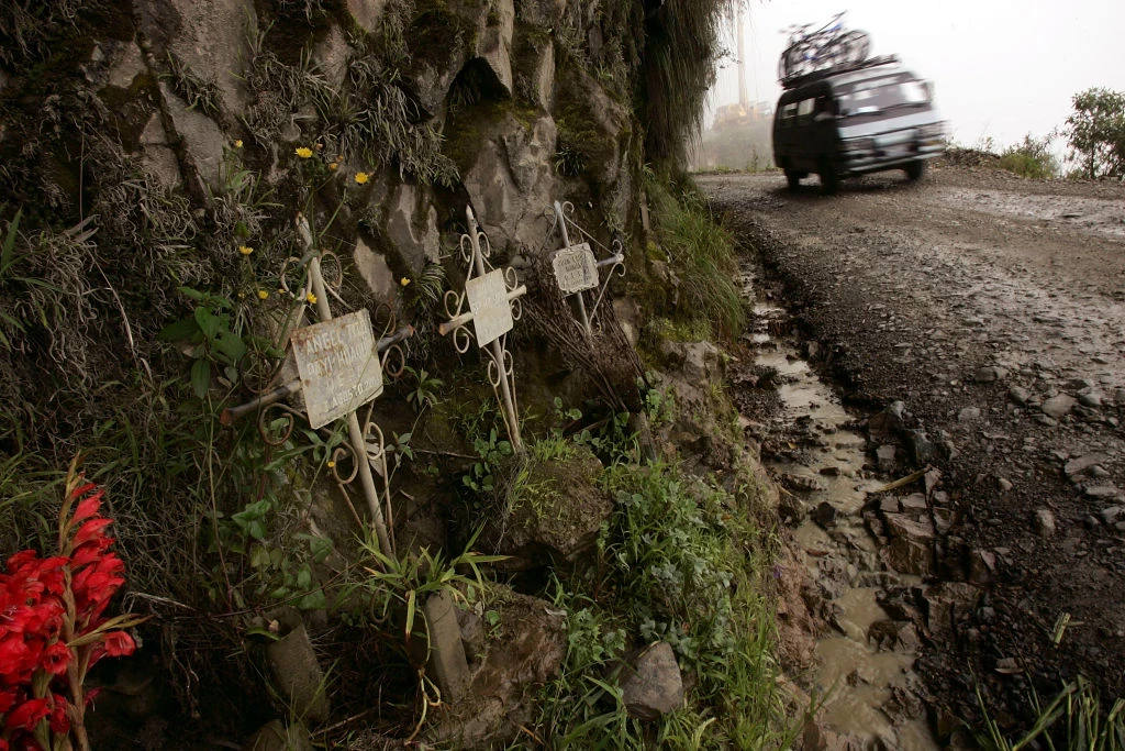 Przy drodze The North Yungas ginęło 300 osób rocznie